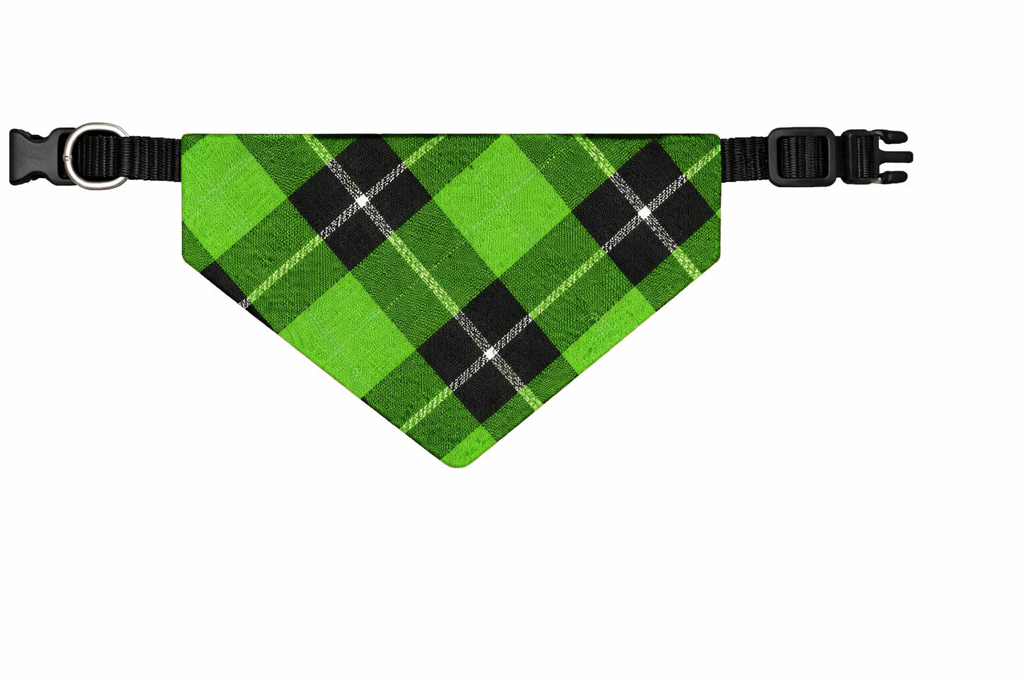 Bandana collar/ Plaid/ Dog Collar