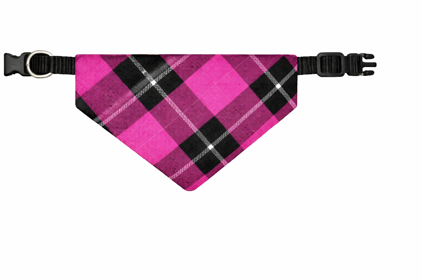 Bandana collar/ Plaid/ Dog Collar